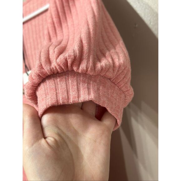 NWT SAYLOR Malavika Knitted Puff Sleeve Scoop Neckline Cardigan Midi Dress M - Picture 4 of 13